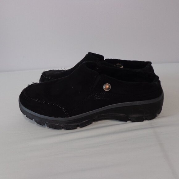 Skechers Easy Going Relaxed Fit Shoes Black Slip On Mule Clog  Women's Size 7M - Picture 1 of 6